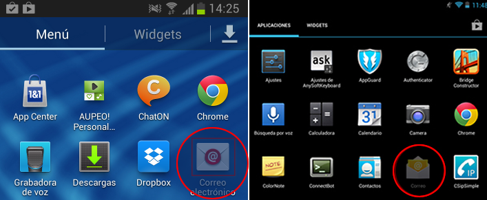 Android configurar cuentas de correo grupodrifon1