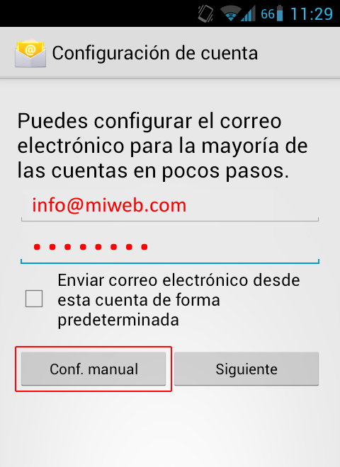 Android configurar cuentas de correo grupodrifon2