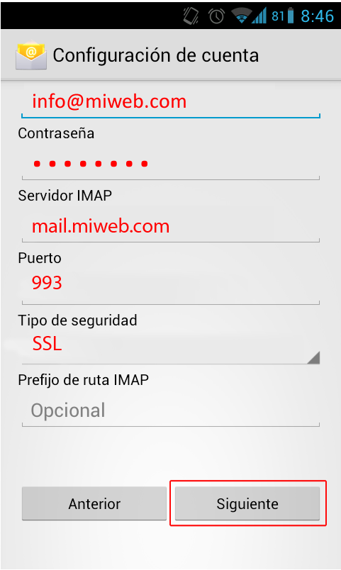 Android configurar cuentas de correo grupodrifon4