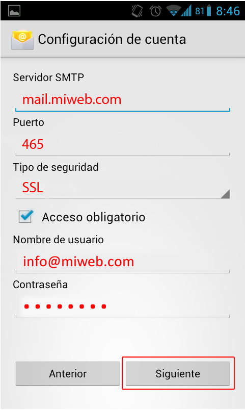 Android configurar cuentas de correo grupodrifon5