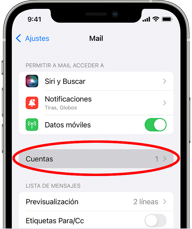 IPhone configurar cuentas de correo grupodrifon1